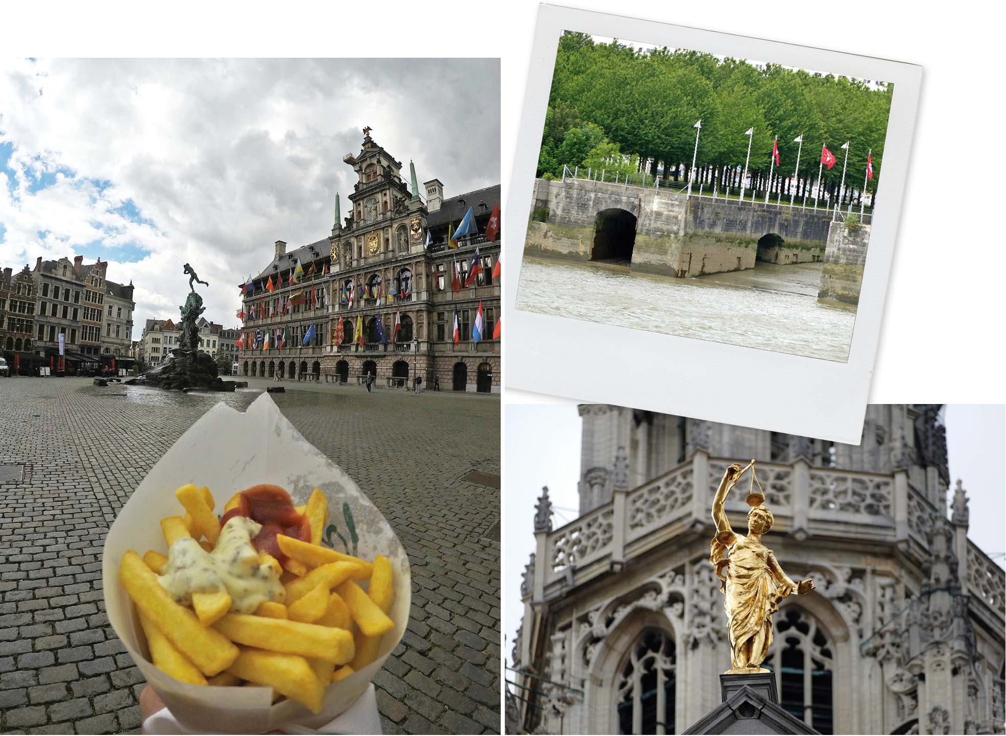 europe, France, road trip, voyage, ville, Anvers, Belgique, chateau, statue, pont, pavé, histoire, drapeau, frites, nourriture, food, kethchup, 